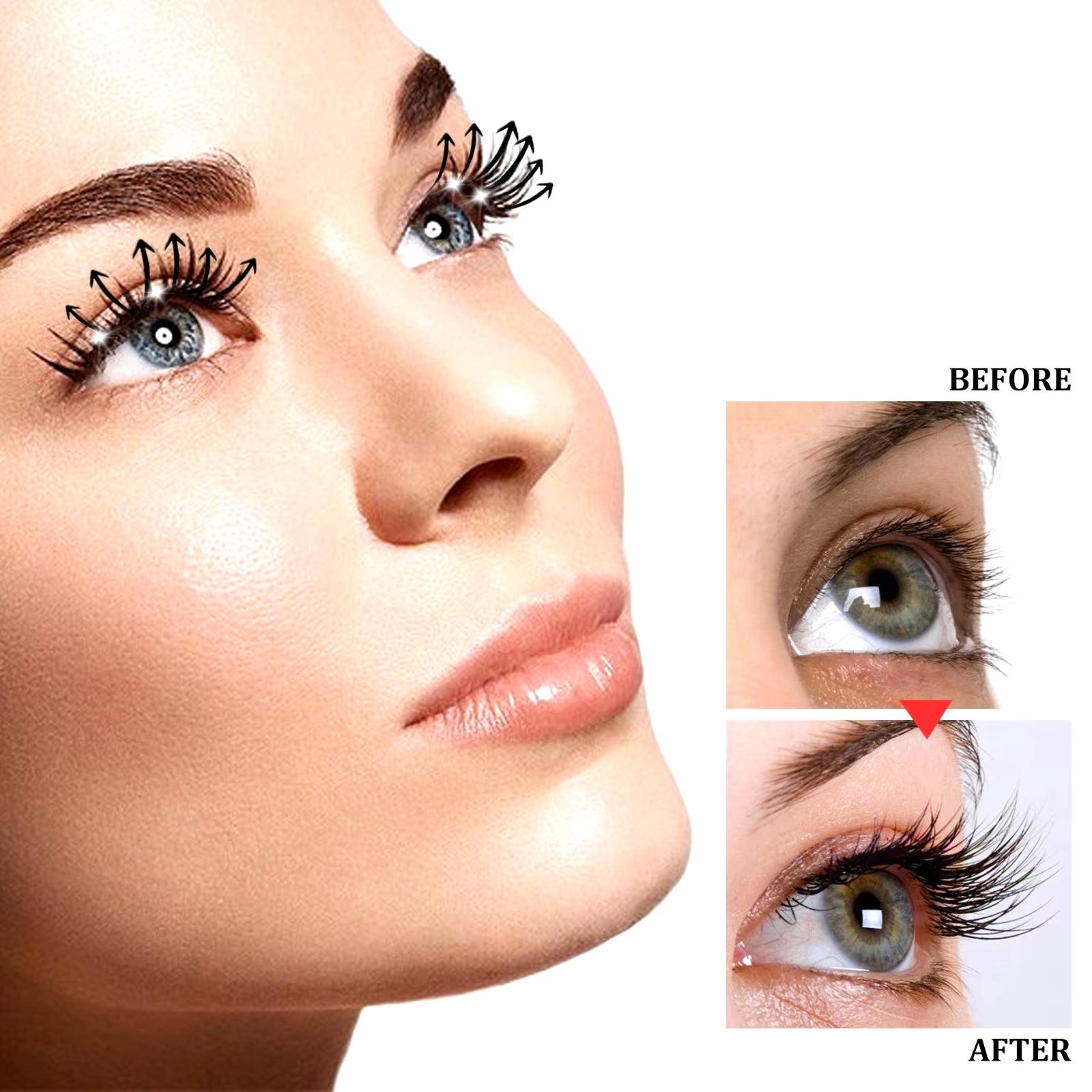 Fast Eyelash Growth Serum Longer Fuller Thicker Lashes Eyelashes Growing Eyebrow Enhancer Essence Liquid Eye Care Products 10Ml